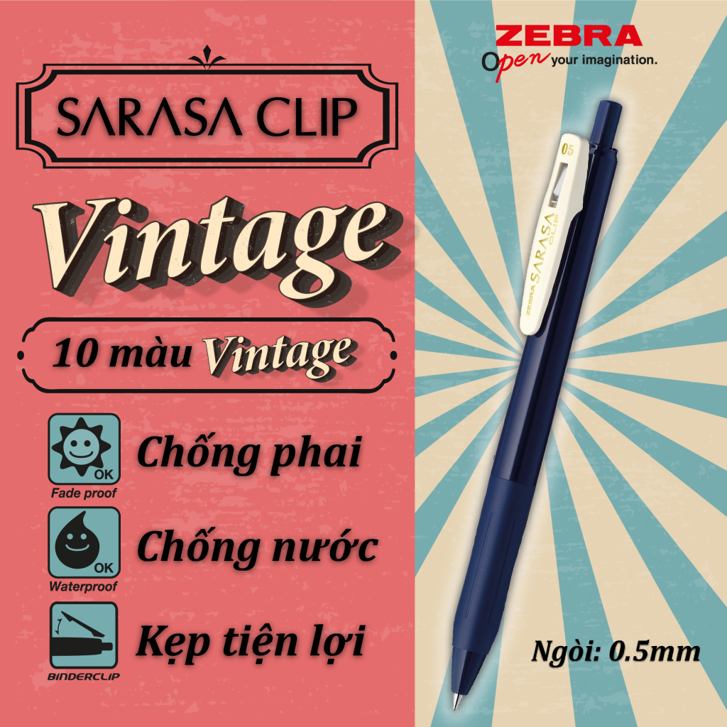 Những đặc điểm nổi bật của bút Sarasa Clip Vintage