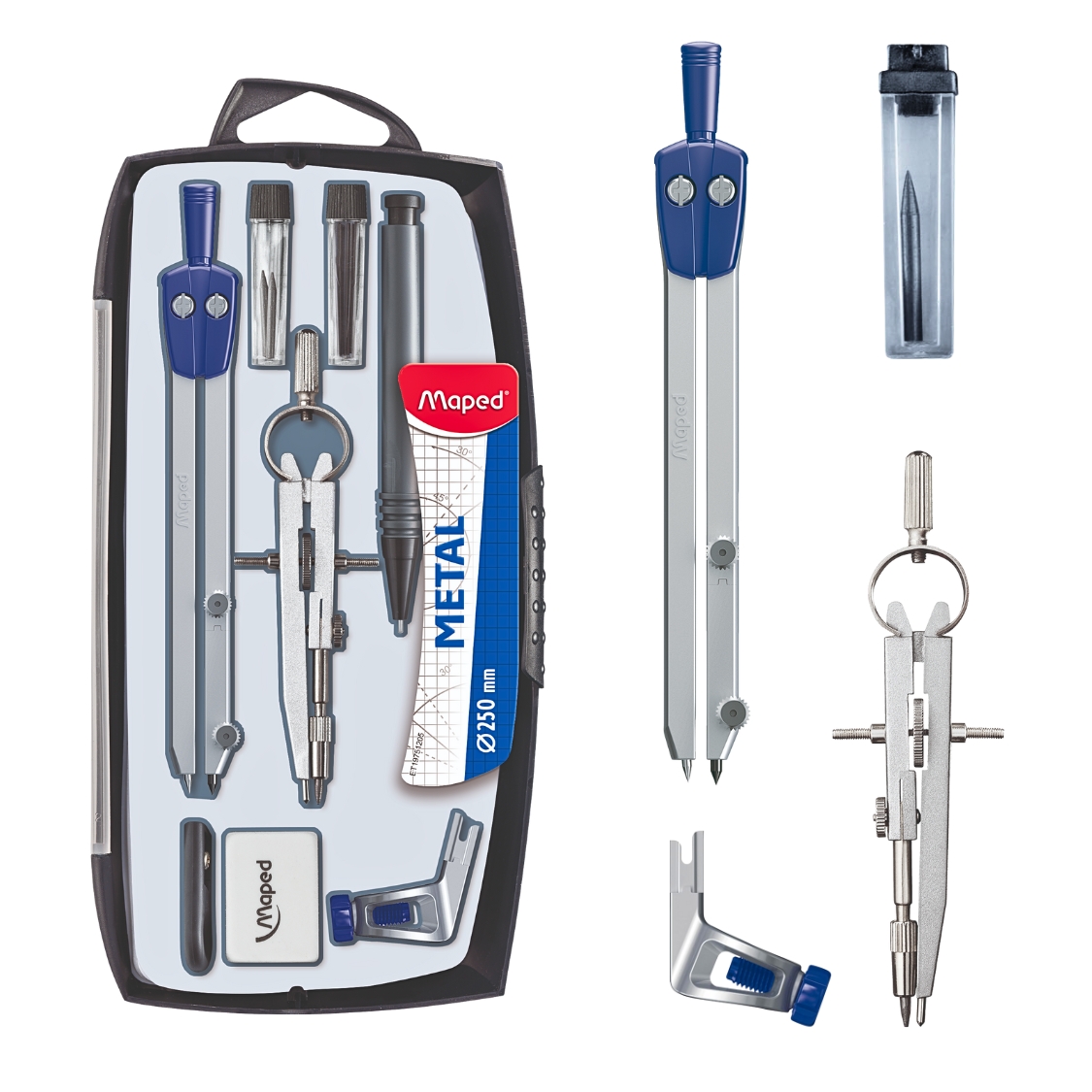 Compa Học Sinh Kim Loại Maped Set 8P-197514-maped-viet-nam