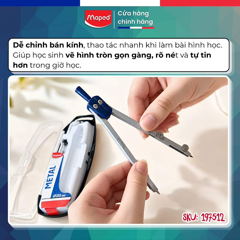 compa học sinh metal 3p 197512 maped việt nam (3)