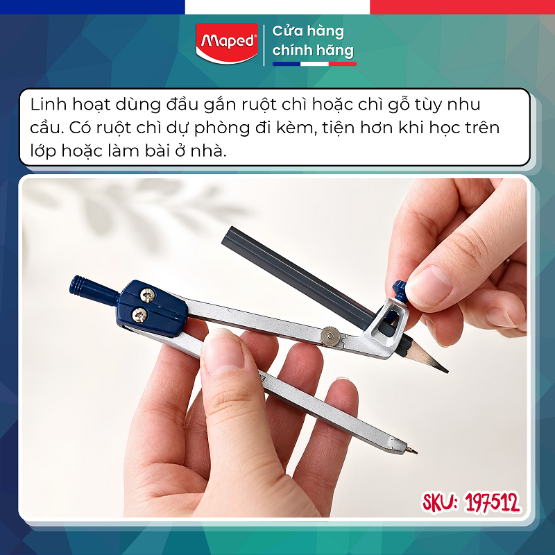 compa học sinh metal 3p 197512 maped việt nam (4)
