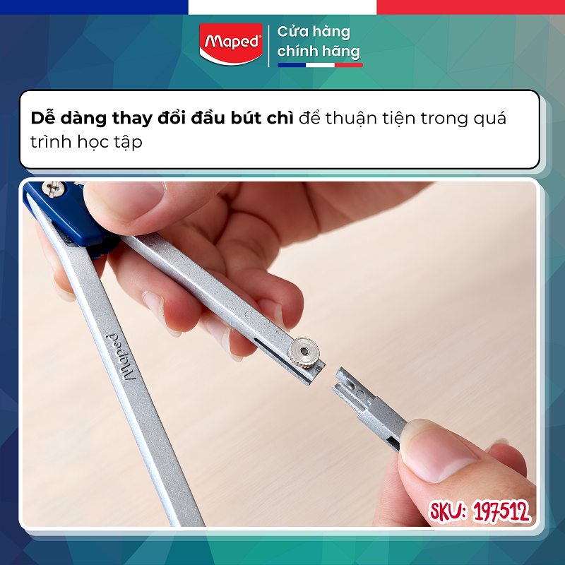 compa học sinh metal 3p 197512 maped việt nam (6)